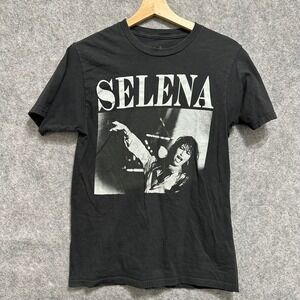 Selena Quintanilla Graphic T-Shirt‎ Mens Small Black Band Tee Music Short Sleeve